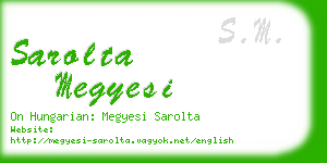 sarolta megyesi business card